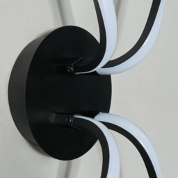 Alvar Petals LED Ceiling or Wall Light, Black - thumbnail 7