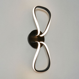 Alvar Petals LED Ceiling or Wall Light, Black - thumbnail 5