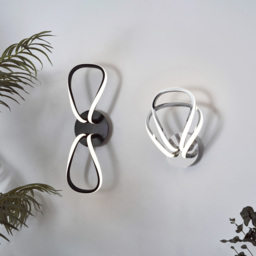 Alvar Petals LED Ceiling or Wall Light, Black - thumbnail 9