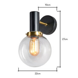 Kiko Bathroom Wall Light, Matte Black - thumbnail 9