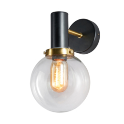 Kiko Bathroom Wall Light, Matte Black - thumbnail 1