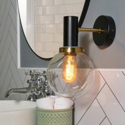 Kiko Bathroom Wall Light, Matte Black - thumbnail 3