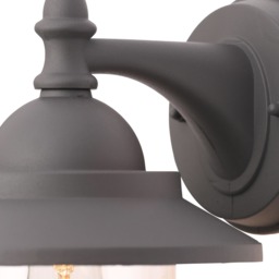 Trent Outdoor Fisherman Style Lantern Wall Light, Anthracite - thumbnail 6