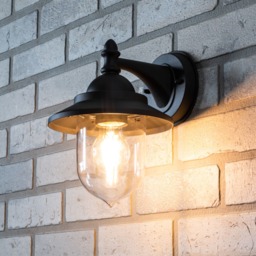 Trent Outdoor Fisherman Style Lantern Wall Light, Anthracite - thumbnail 3