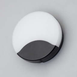 Swona 15 Watt LED Outdoor Round Bulkhead Light, Black - thumbnail 5