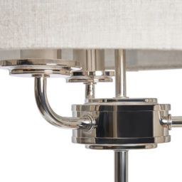 Henry 3 Light Table Lamp, Nickel - thumbnail 8