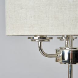 Henry 3 Light Table Lamp, Nickel - thumbnail 6