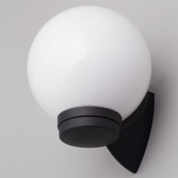 Westray Outdoor Globe Wall Light, Black - thumbnail 6