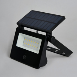Solar Powered LED Outdoor Security Wall Light with PIR Sensor, Black - thumbnail 5