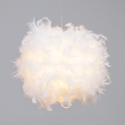 Plume Feather Ball 40cm Ceiling Pendant, Brass - thumbnail 6
