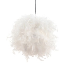 Plume Feather Ball 40cm Ceiling Pendant, Brass - thumbnail 1