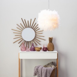 Plume Feather Ball 40cm Ceiling Pendant, Brass - thumbnail 3