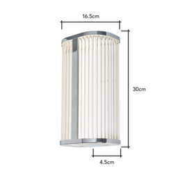 Amie Bathroom LED CCT Wall Light, Chrome - thumbnail 7
