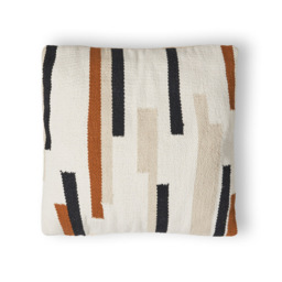Woven Stripe Cushion, Multi Coloured - thumbnail 3