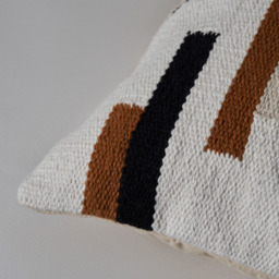 Woven Stripe Cushion, Multi Coloured - thumbnail 4