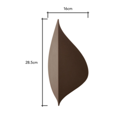 Lesley Outdoor LED Leaf Style Wall Light, Rust - thumbnail 7
