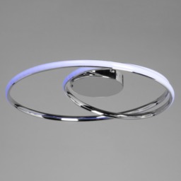 Renzo Colour Changing LED Flush Ceiling Light, Chrome - thumbnail 4