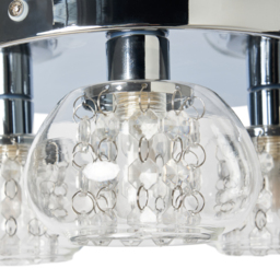 Klaudia Bathroom Flush Ceiling Light, Chrome - thumbnail 8