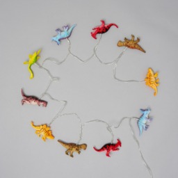 Glow LED Dinosaur String Lights, Multi Coloured - thumbnail 5
