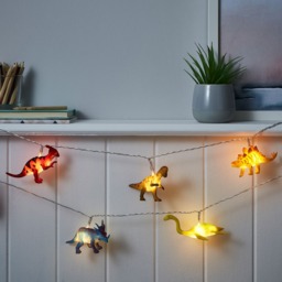 Glow LED Dinosaur String Lights, Multi Coloured - thumbnail 3
