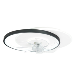 Ingram LED Dimmable Fan Ceiling Light, Black - thumbnail 1