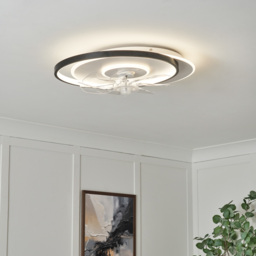 Ingram LED Dimmable Fan Ceiling Light, Black - thumbnail 3