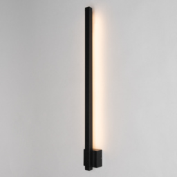 Lionel Outdoor LED Linear Wall Light, Black - thumbnail 4
