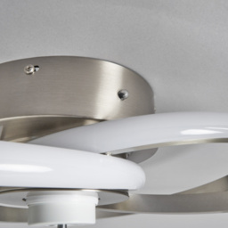 Trinity LED Dimmable Fan Ceiling Light, Satin Nickel - thumbnail 8