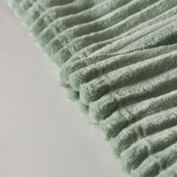 Luxury Ribbon Velvet Throw, Silt Green - thumbnail 4