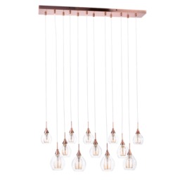 Carmella Diner Ceiling Pendant Bar, Copper - thumbnail 1