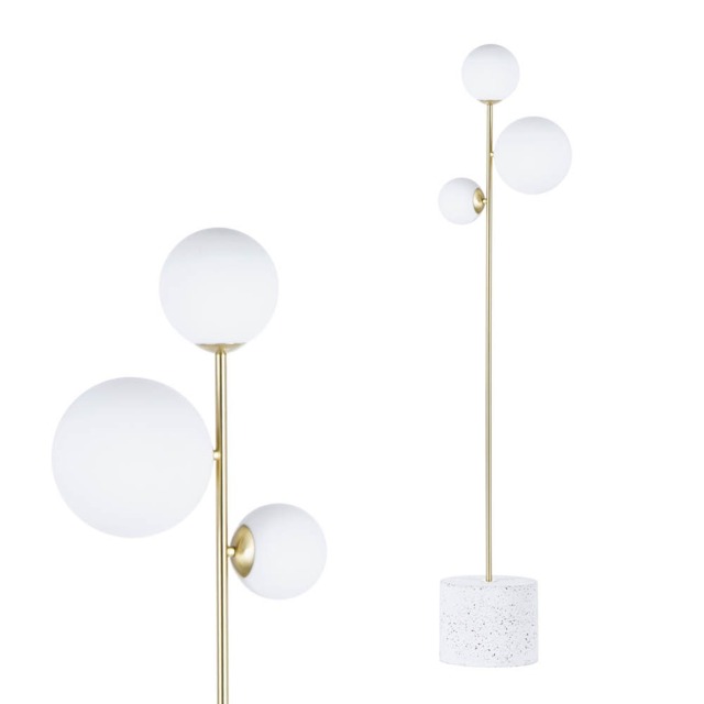 Forella Floor Lamp, Satin Brass - image 1