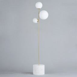 Forella Floor Lamp, Satin Brass - thumbnail 5