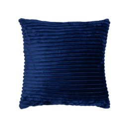 Luxury Ribbon Velvet Cushion, Navy - thumbnail 3