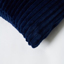 Luxury Ribbon Velvet Cushion, Navy - thumbnail 5