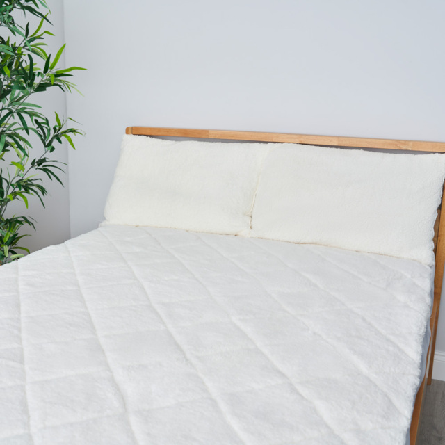 Teddy Bear Single Duvet, Cream - image 1