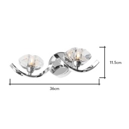 Bella Wall Light, Chrome - thumbnail 7