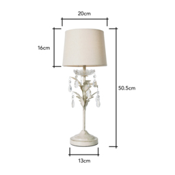 Paisley Table Lamp, Cream - thumbnail 9