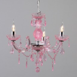 Glow Marie Funky Chandelier, Pink - thumbnail 4