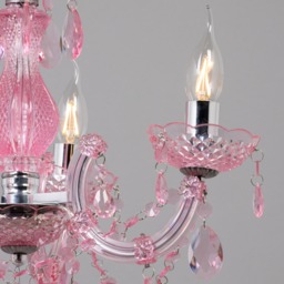 Glow Marie Funky Chandelier, Pink - thumbnail 6