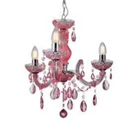 Glow Marie Funky Chandelier, Pink - thumbnail 9