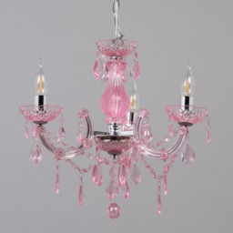 Glow Marie Funky Chandelier, Pink - thumbnail 5