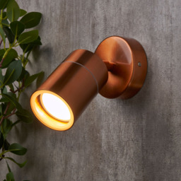 Jared Single Outdoor Wall Light, Copper - thumbnail 3