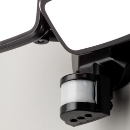 Wilson Twin 20 Watt LED Outdoor Flood Light with PIR Sensor, Black - thumbnail 6