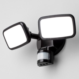 Wilson Twin 20 Watt LED Outdoor Flood Light with PIR Sensor, Black - thumbnail 4