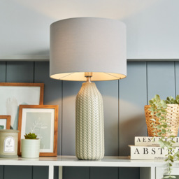 Quentin Table Lamp, Grey - thumbnail 3