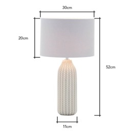 Quentin Table Lamp, Grey - thumbnail 9