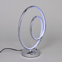 Renzo Colour Changing LED Table Lamp, Chrome - thumbnail 4