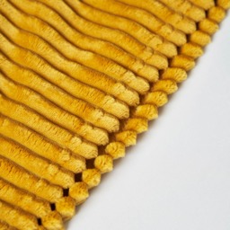 Luxury Ribbon Velvet Throw, Ochre - thumbnail 6