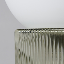 Harper Opal Glass Ball with Ribbed Base Table Lamp, Green - thumbnail 6