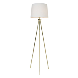 Tristan Tripod Floor Lamp, Brass - thumbnail 9
